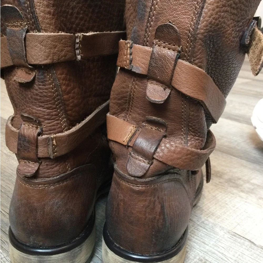 LAST CHANCE- Steve Madden Banddit Genuine Leather Mid-Calf Boots - Picture 9 of 10